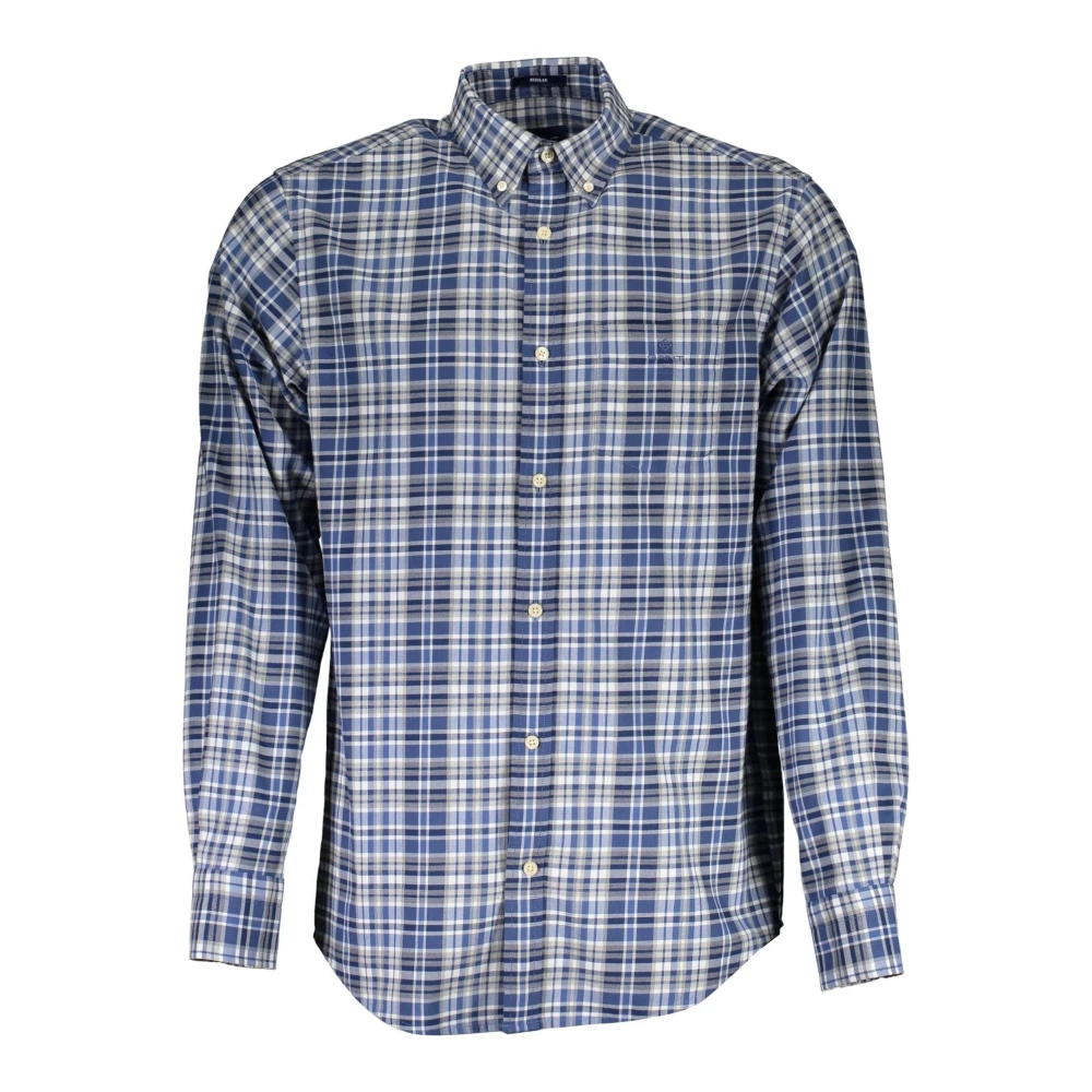 Gant Men's Blue Casual Shirts, S, Cotton Shirt