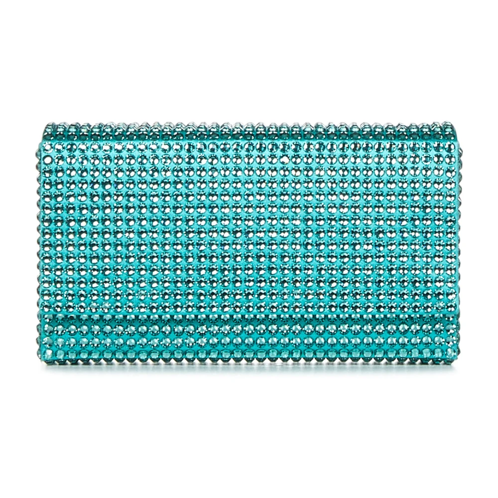 Amina Muaddi Women's Green Superamini Paloma - Cross Body Bags - One Size - Bags