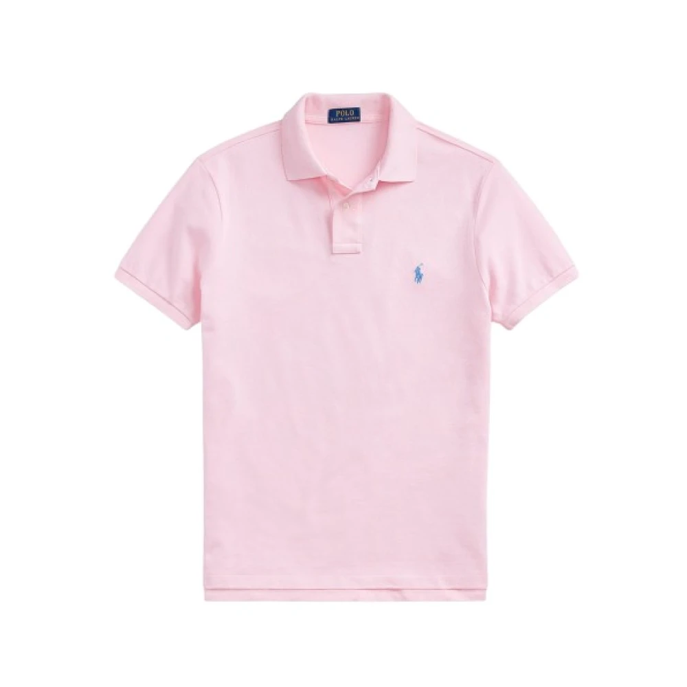 Polo Ralph Lauren Aangepaste Slim Fit Polo Shirt Pink Heren