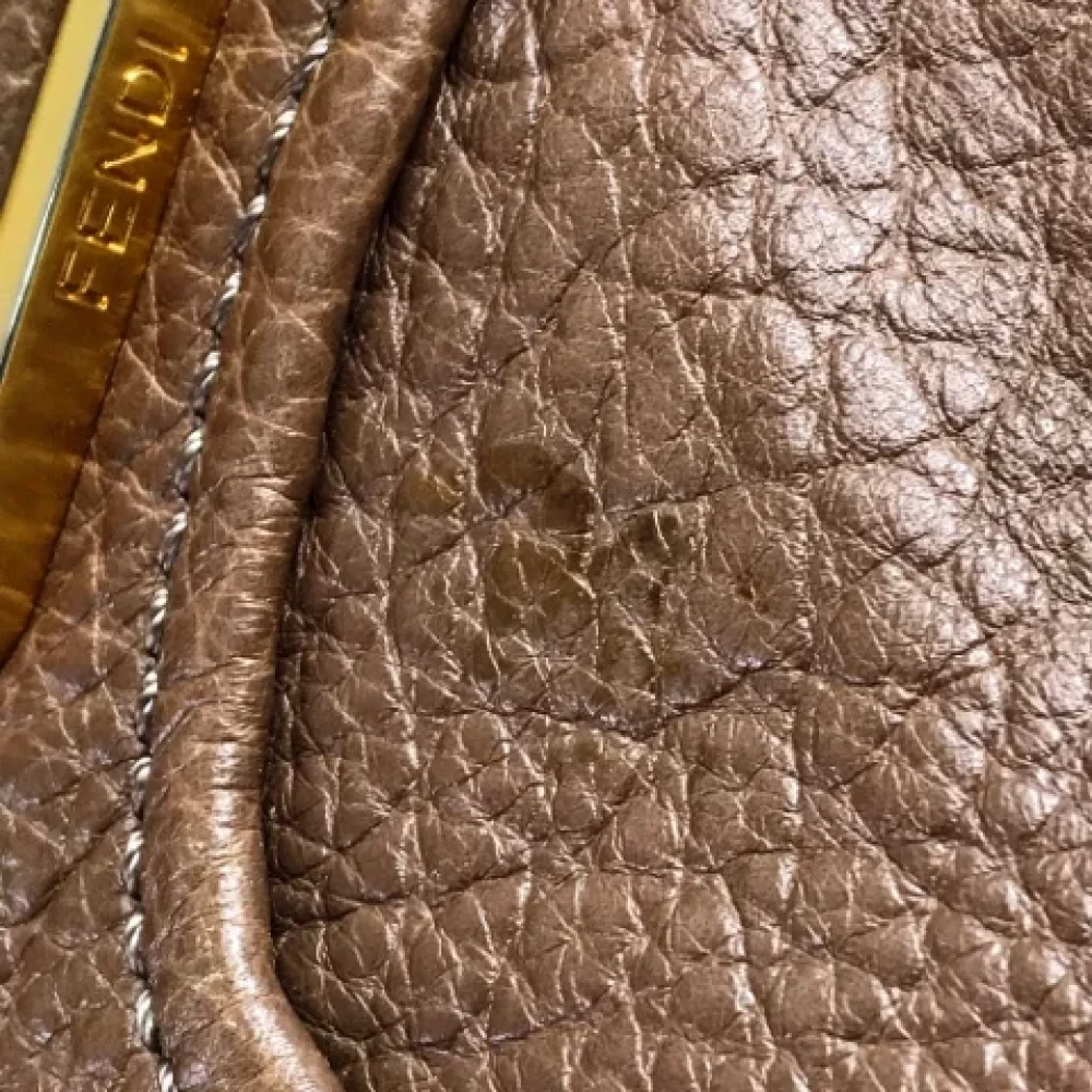 Fendi Vintage Pre-owned Leather fendi-bags Brown Dames