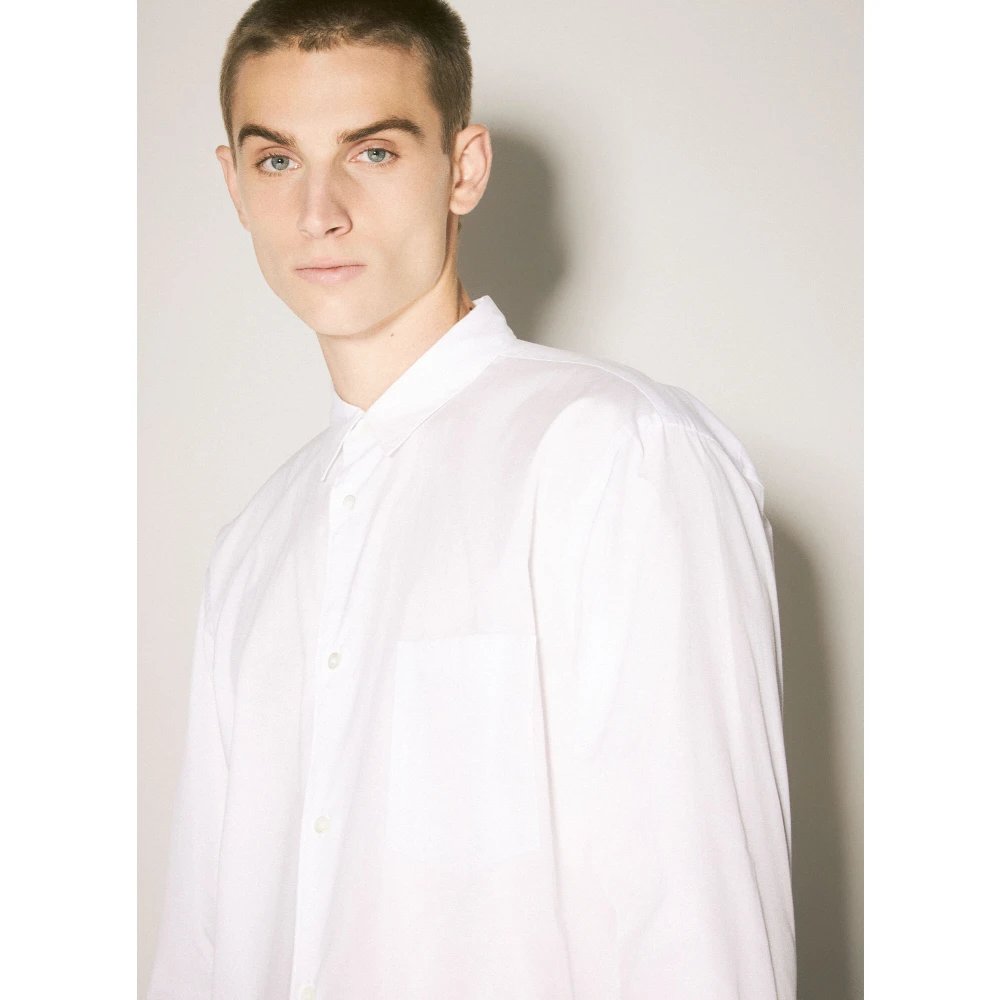 Comme des Garçons Contrastpaneel Pailletten Shirt White Heren