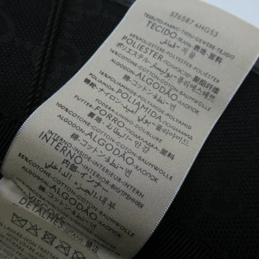 Gucci Vintage Pre-owned Canvas hats Black Heren