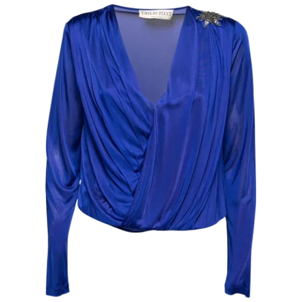 Emilio Pucci Pre-owned Fabric tops Blue Dames