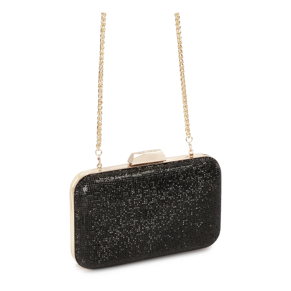 Kazar Kleine glanzende avondhandtas Black Dames