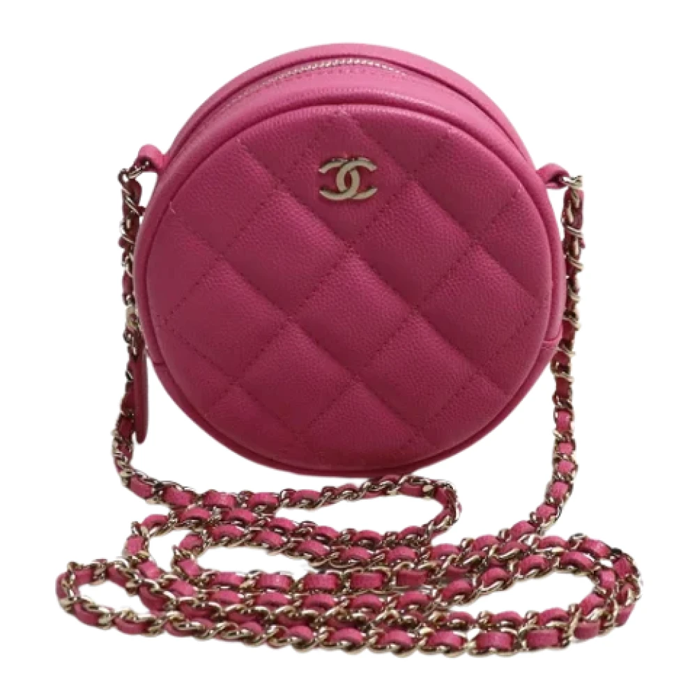 Chanel Vintage Pre-owned Fabric chanel-bags Pink Dames