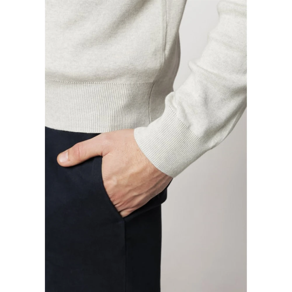 Polo Ralph Lauren V-hals Pima Katoen Trui Gray Dames