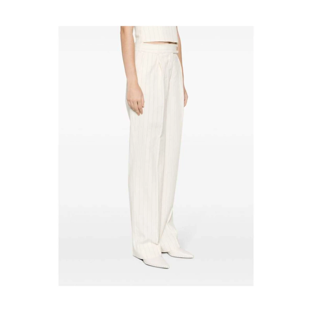 Zimmermann Luminosity Gestreepte Maatwerk Broek Beige Dames