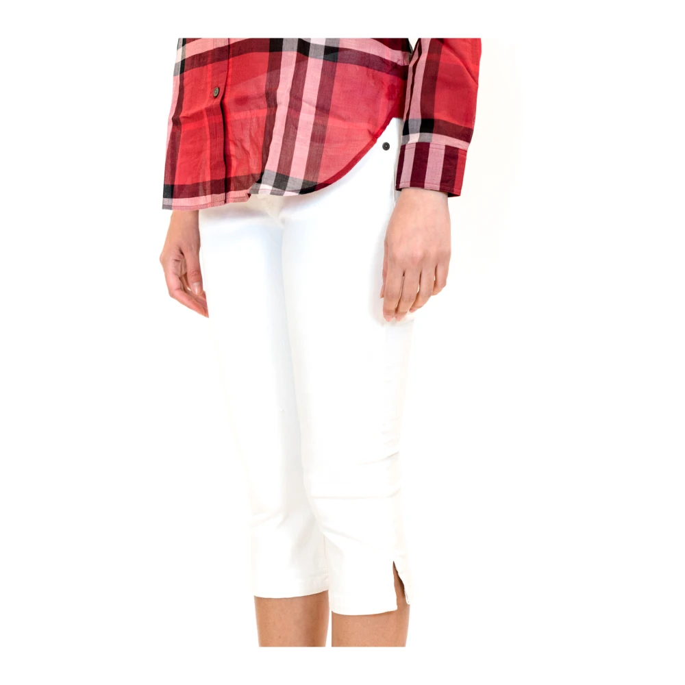 Burberry Witte Denim Jeans voor Stijlvolle Look White Dames