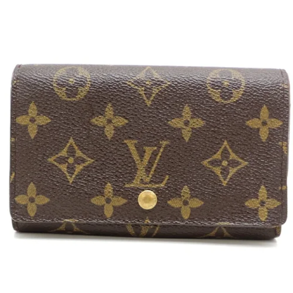 Louis Vuitton Vintage Pre-owned Canvas wallets Brown Dames