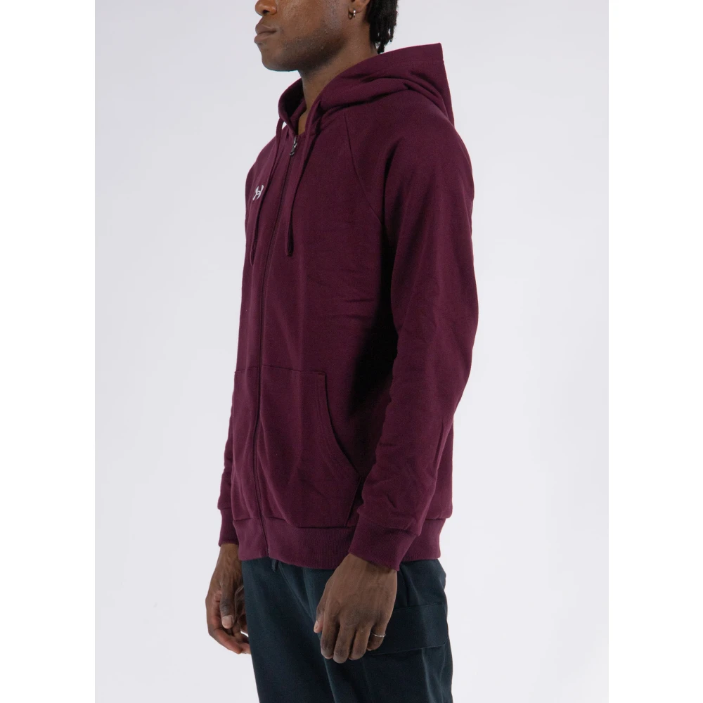 Under Armour Rival Full Zip Hoodie Purple Heren