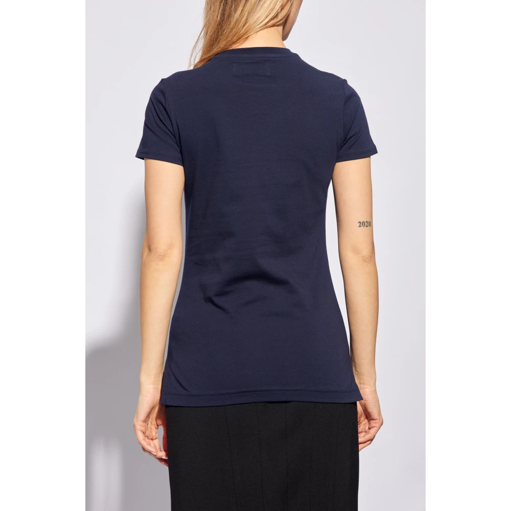 Vivienne Westwood Peru T-shirt met logo Blue Dames
