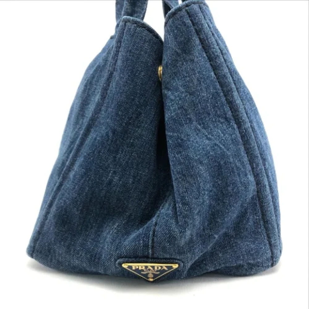 Prada Vintage Pre-owned Denim prada-bags Blue Dames