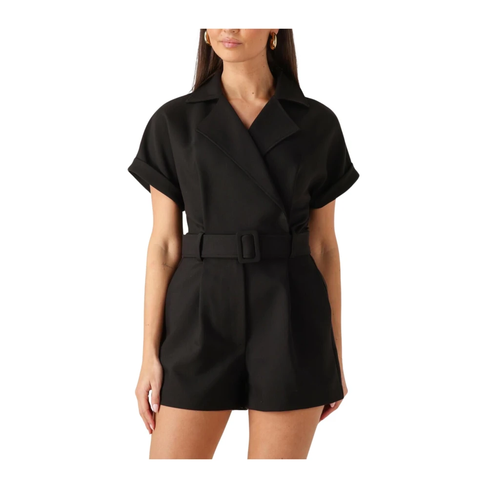 Notre-v Zwarte Jumpsuit Nv-Fern Stijl Black Dames