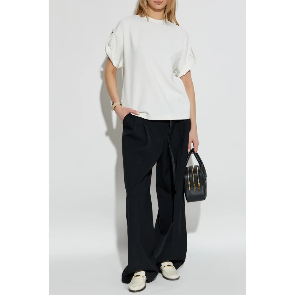 Salvatore Ferragamo Losvallend T-shirt Beige Dames