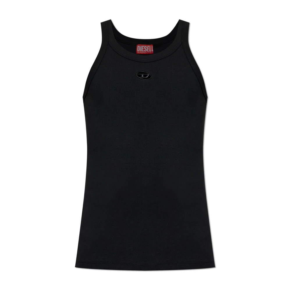 Diesel Men's Black T-Wife-Dco Top - Sleeveless Tops - S - Tops