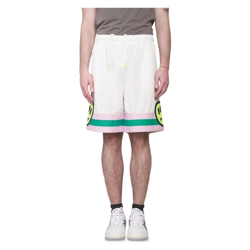 Barrow Mesh Basket Shorts White Heren