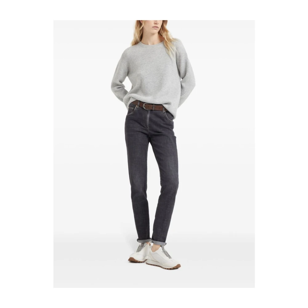 BRUNELLO CUCINELLI Grijze Sweatshirt Aw24 Dameskleding Gray Dames