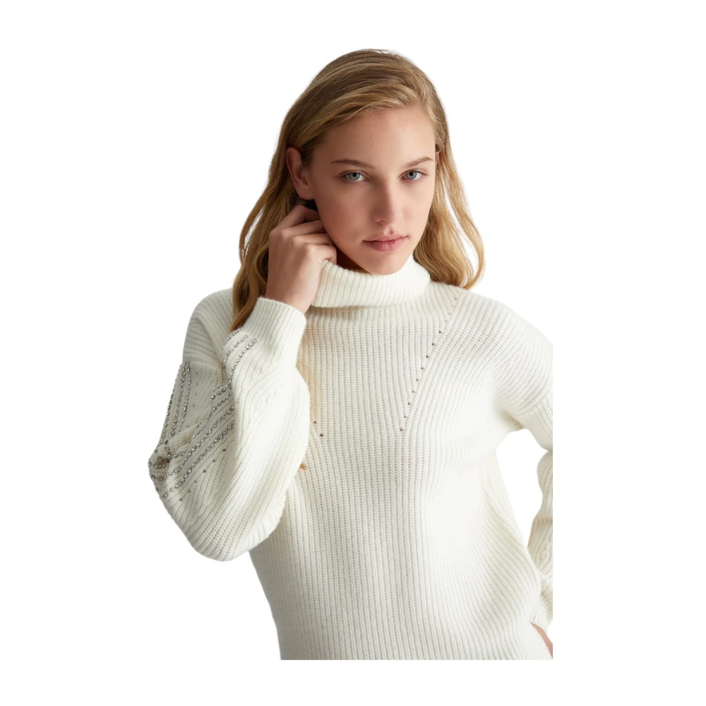Liu Jo Stijlvolle Gebreide Top White Dames
