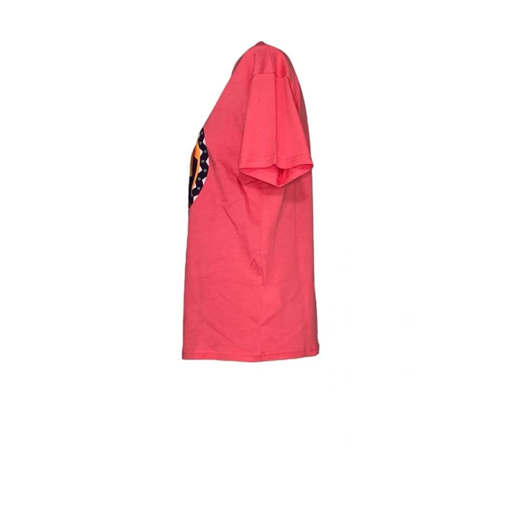 Molly Bracken Korte Mouw Ronde Hals Polyester T-shirt Pink Dames