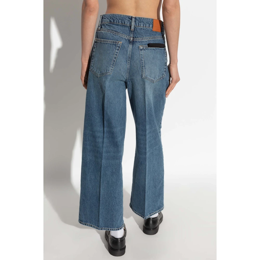 Anine Bing Wide-leg Jeans Blue Dames