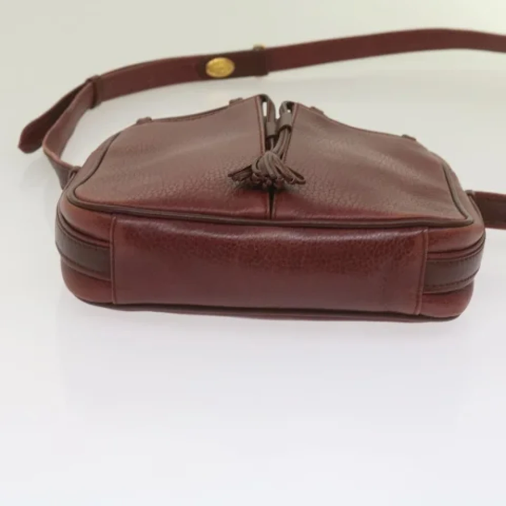 Cartier Vintage Pre-owned Leather shoulder-bags Red Dames