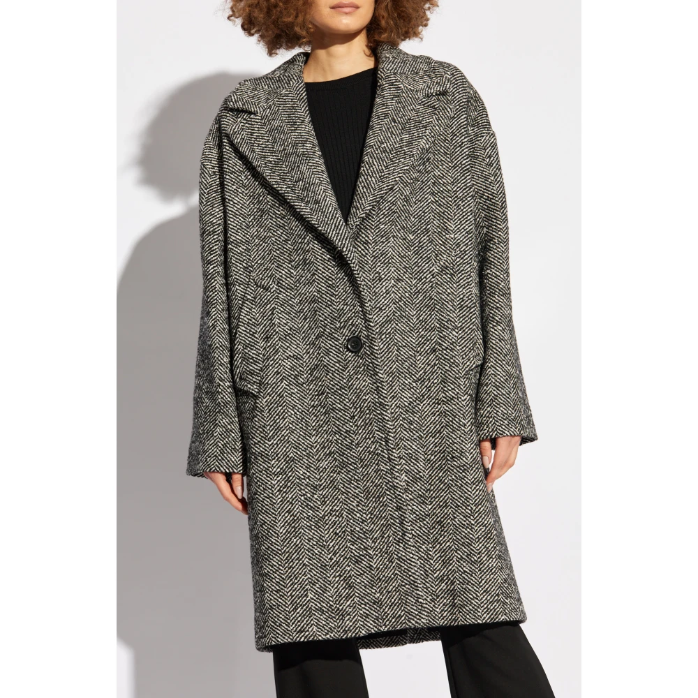 Moschino Jas met een geborduurd patroon Black Dames