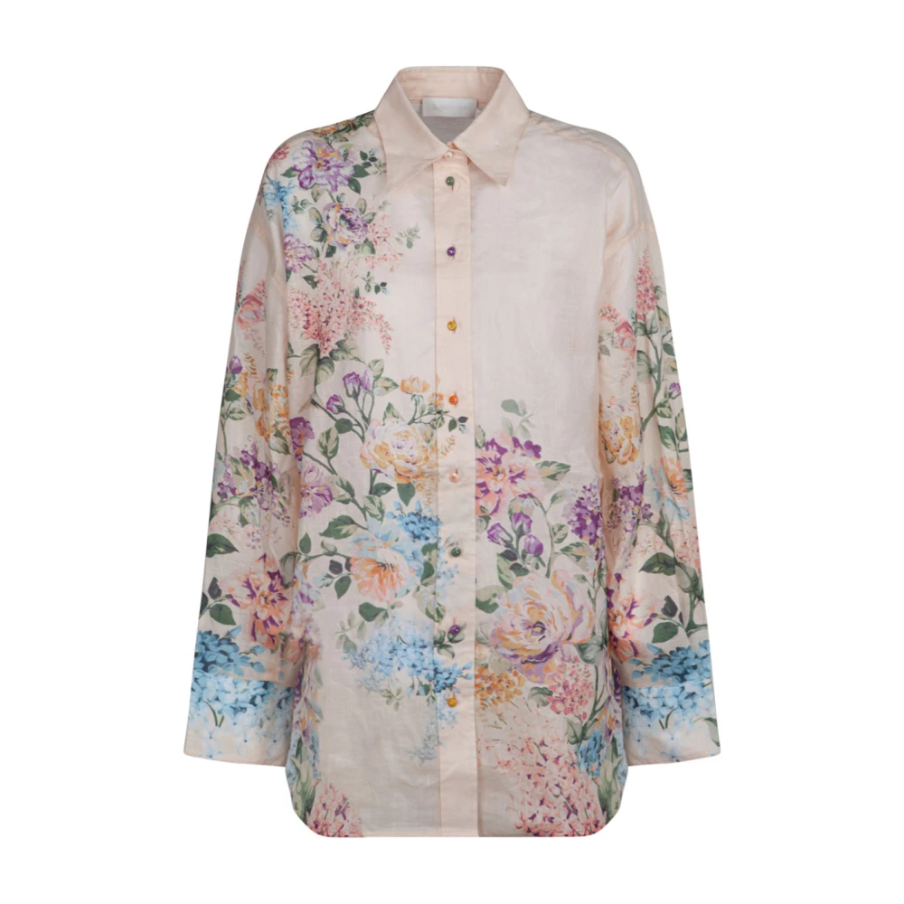 Zimmermann Bloemenprint Poplin Shirt Multicolor Dames