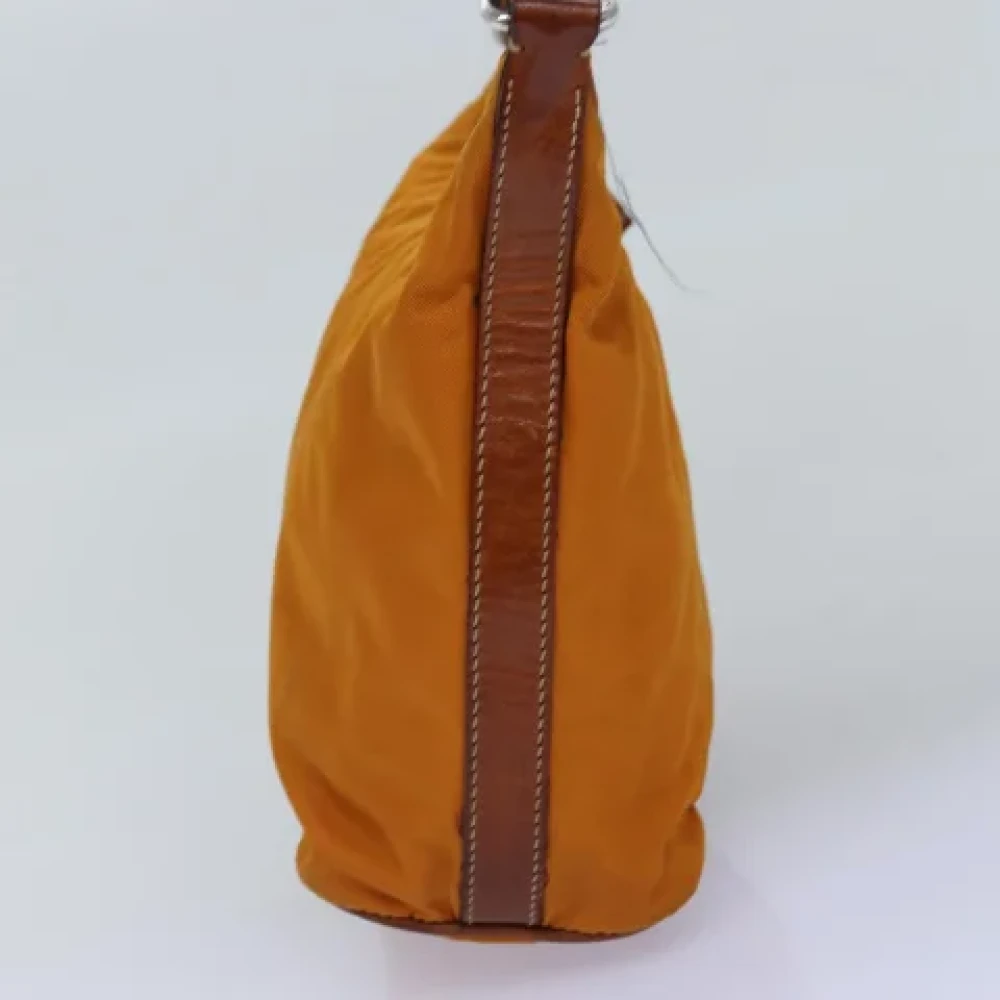 Prada Vintage Pre-owned Nylon prada-bags Orange Dames