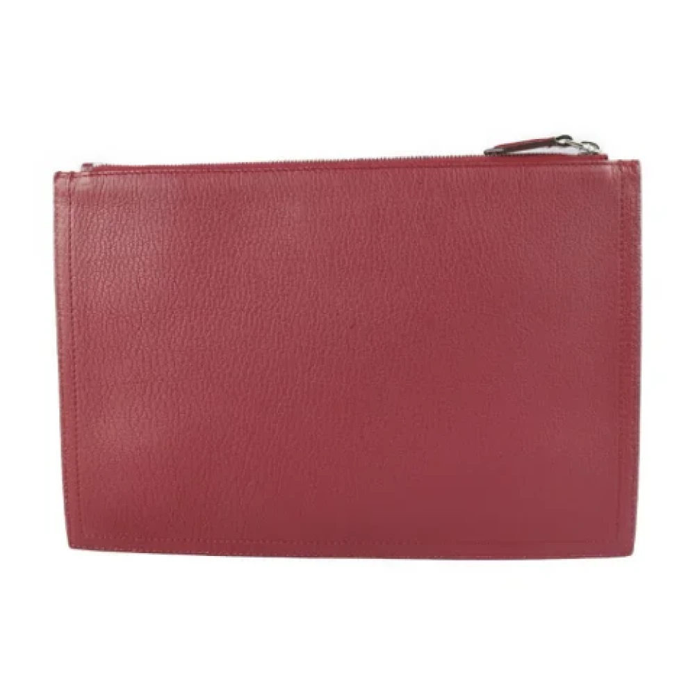 Givenchy Pre-owned Leather clutches Red Dames