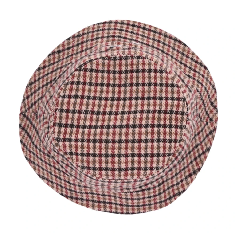 HUF Bruine Tweed Bucket Hat met Borduurwerk Brown Heren