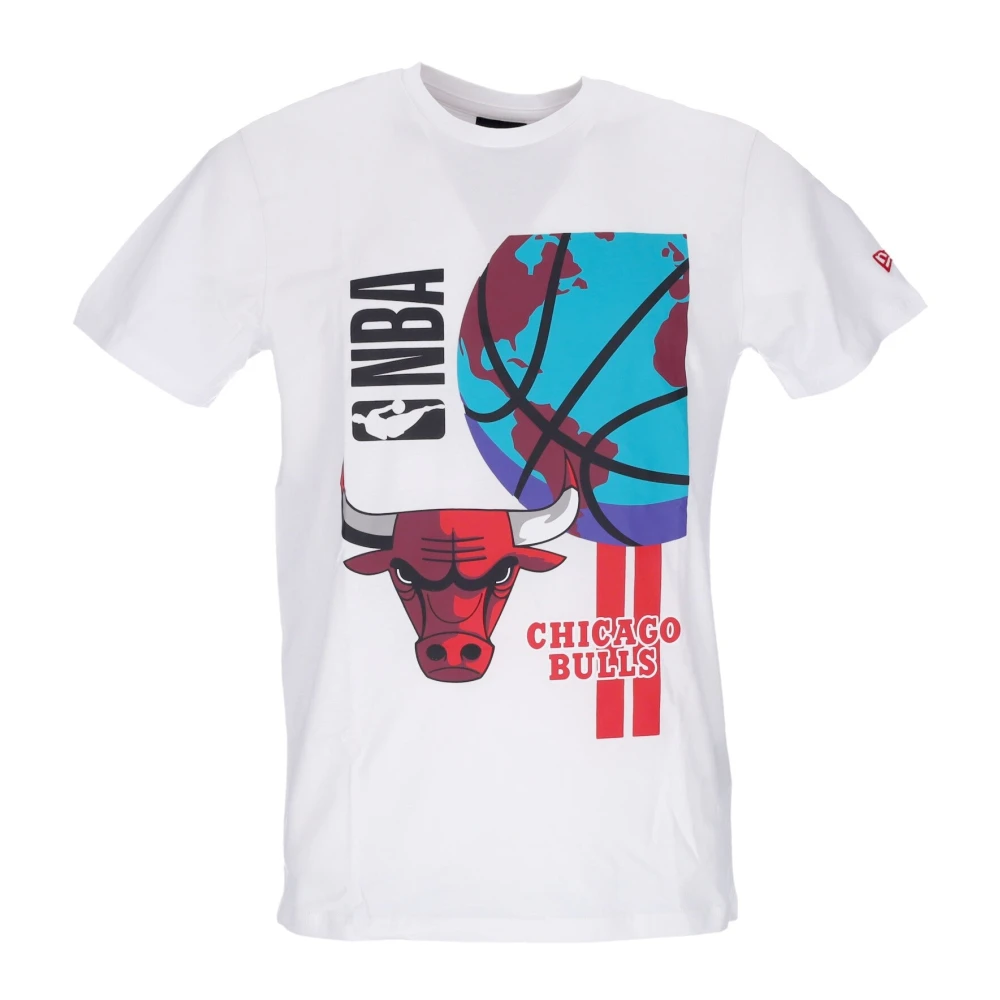 New Era Men's White Chicago Bulls Graphic Tee