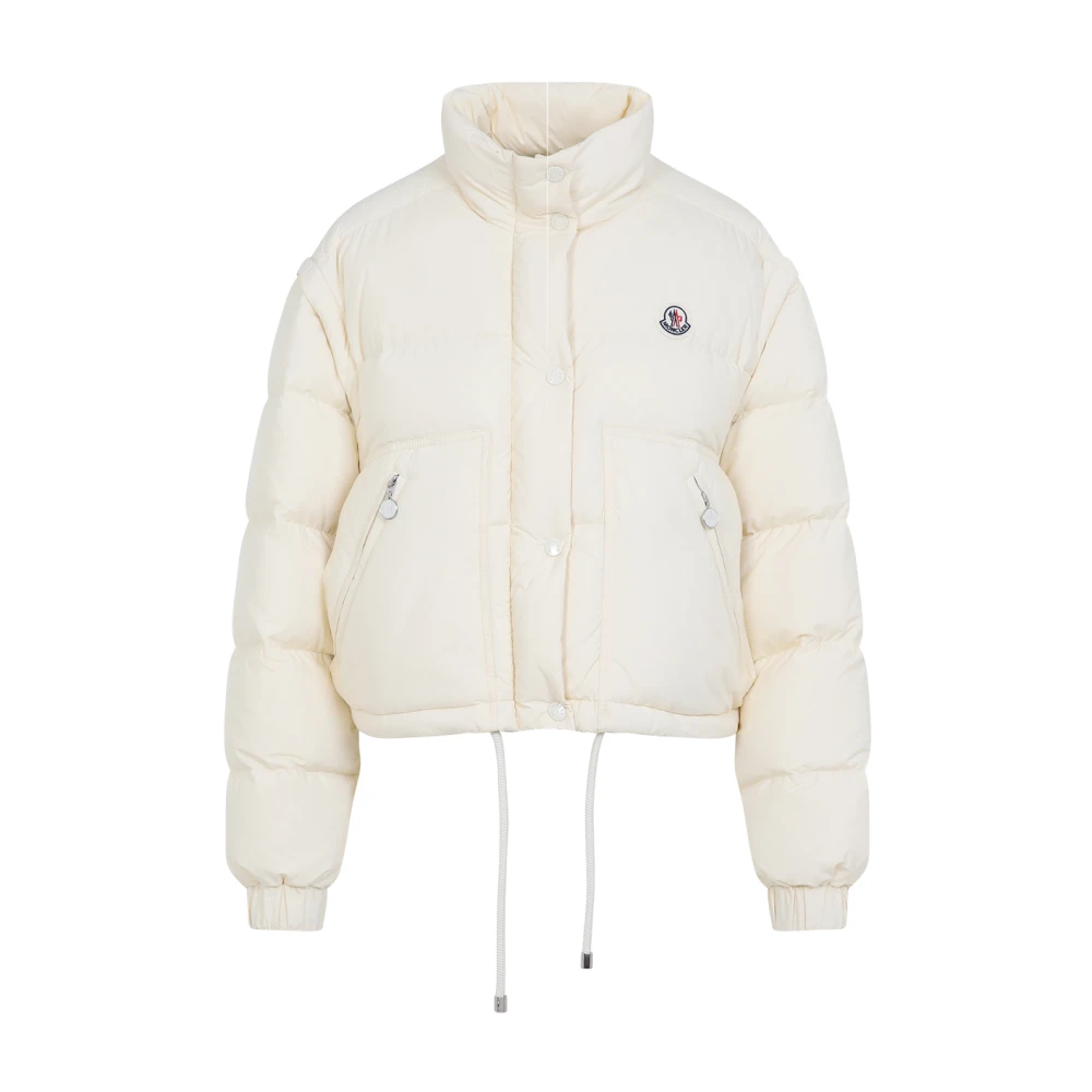 Moncler Afneembare Mouw Donsjas Beige Dames