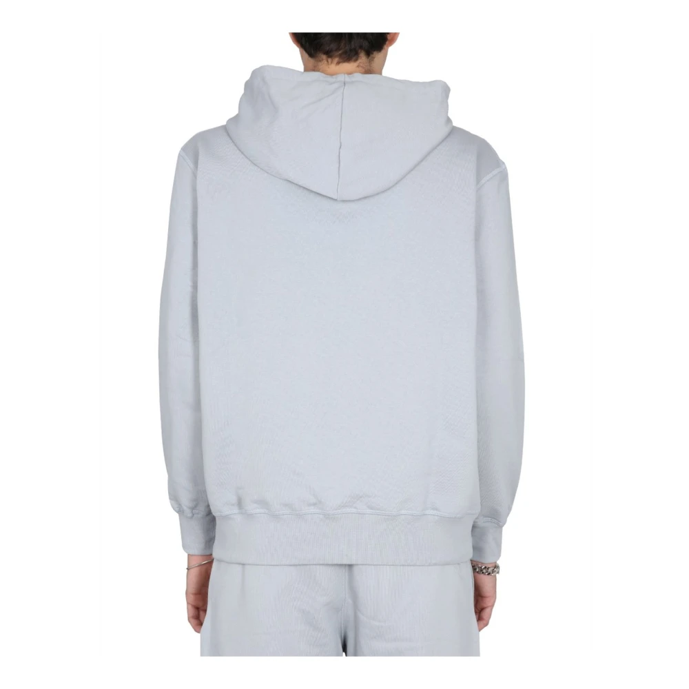 alexander mcqueen Hoodie Sweatshirt met Logodetail Gray Heren