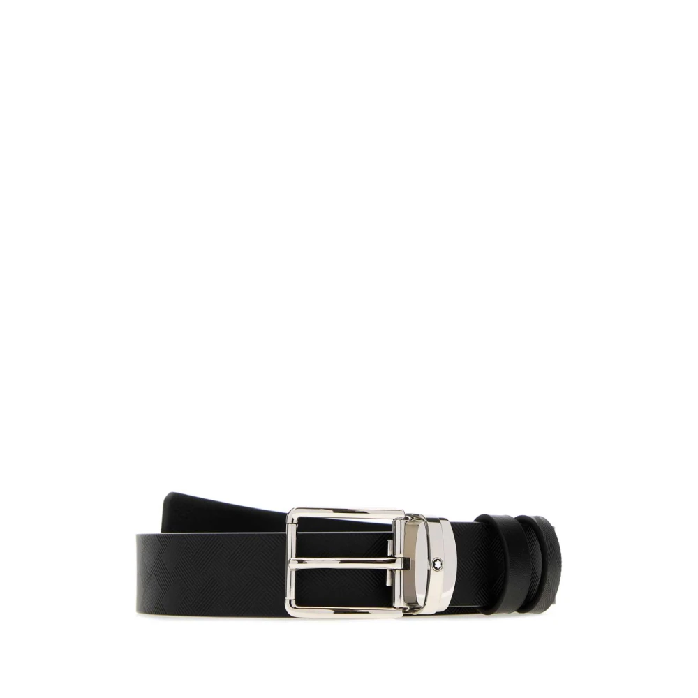 Montblanc Black Belts, Male, One Size, Reversible Leather Belt