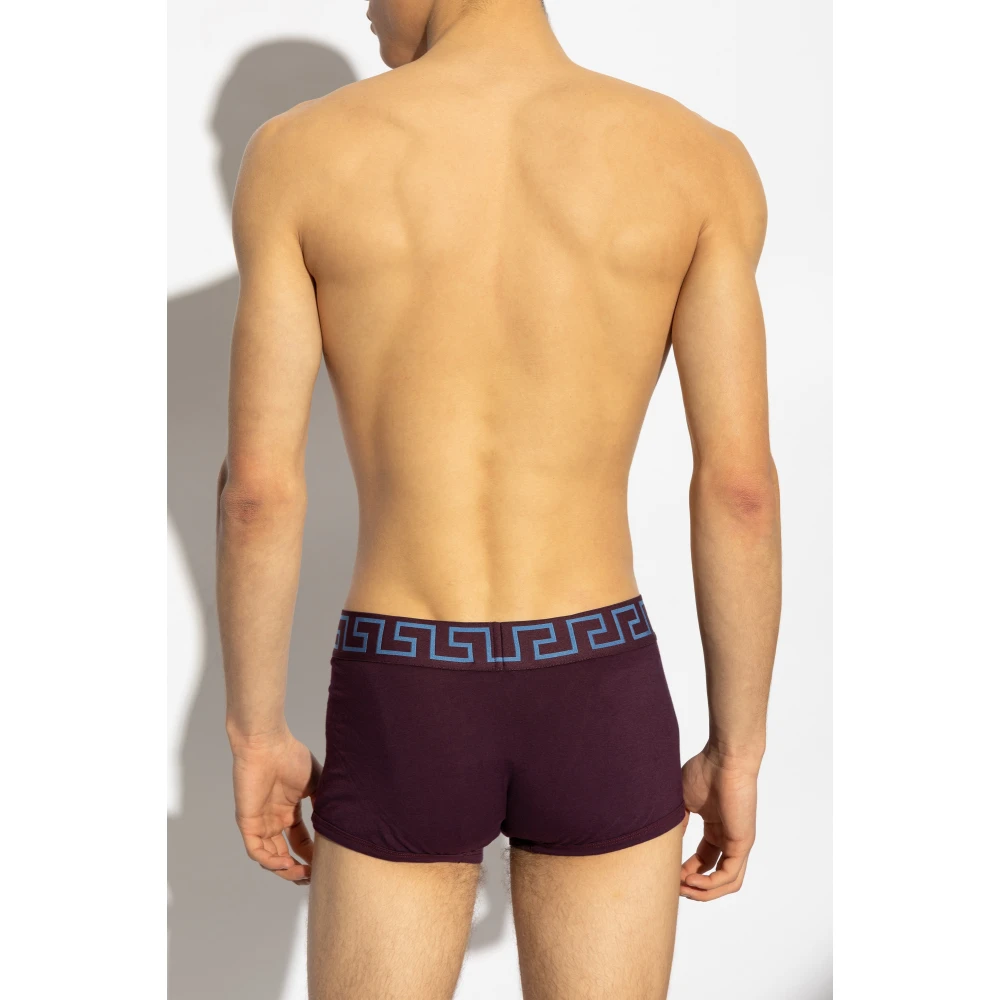Versace Katoenen boxershorts Purple Heren