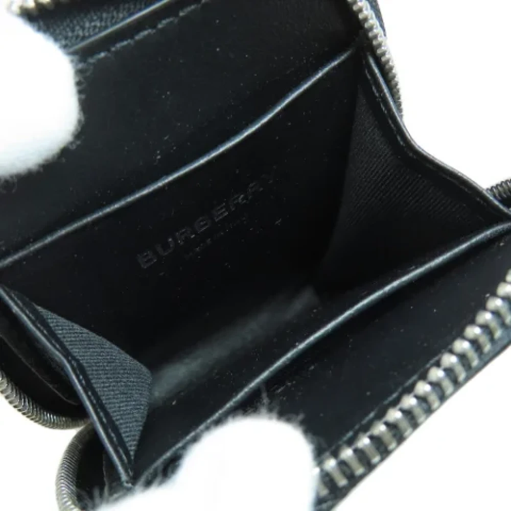 Burberry Vintage Pre-owned Leather wallets Black Dames
