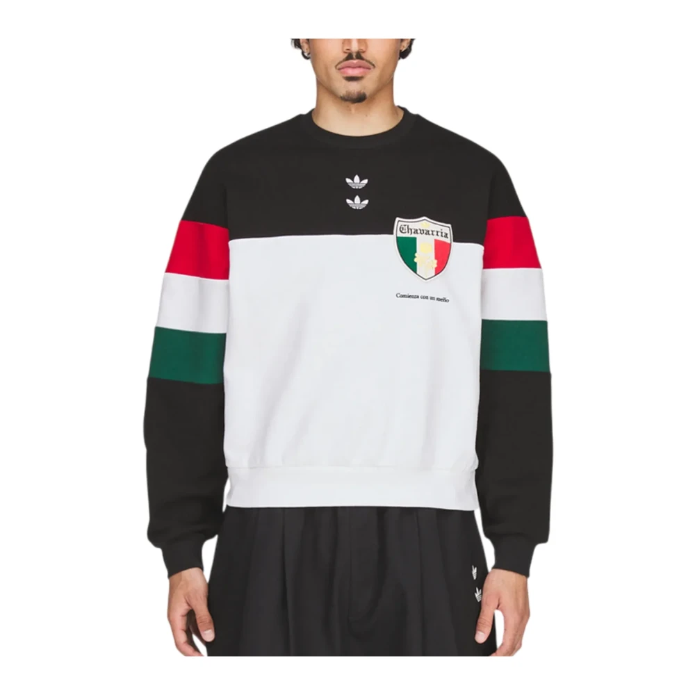 Adidas Multicolor Sweatshirts, Male, S, Willy Chavarria Fleece Crewneck