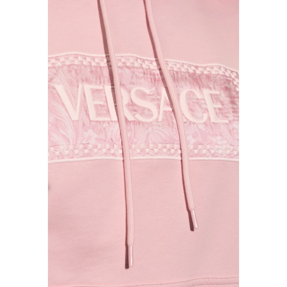 Versace Hoodie met logo Pink Dames