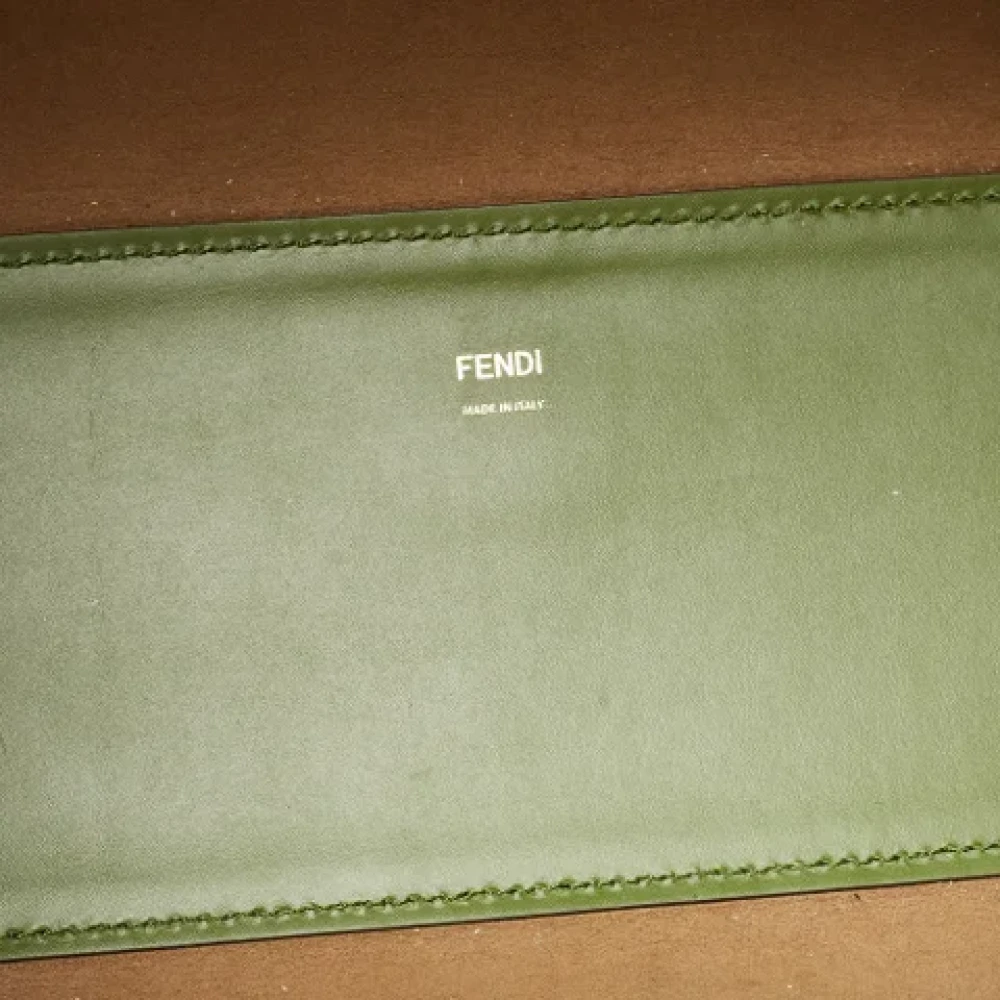 Fendi Vintage Pre-owned Leather totes Green Dames