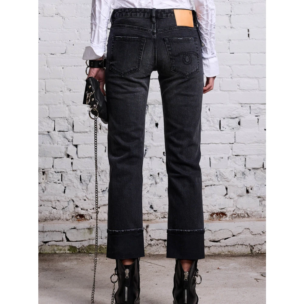 R13 Rechte Jeans voor Heren Black Dames