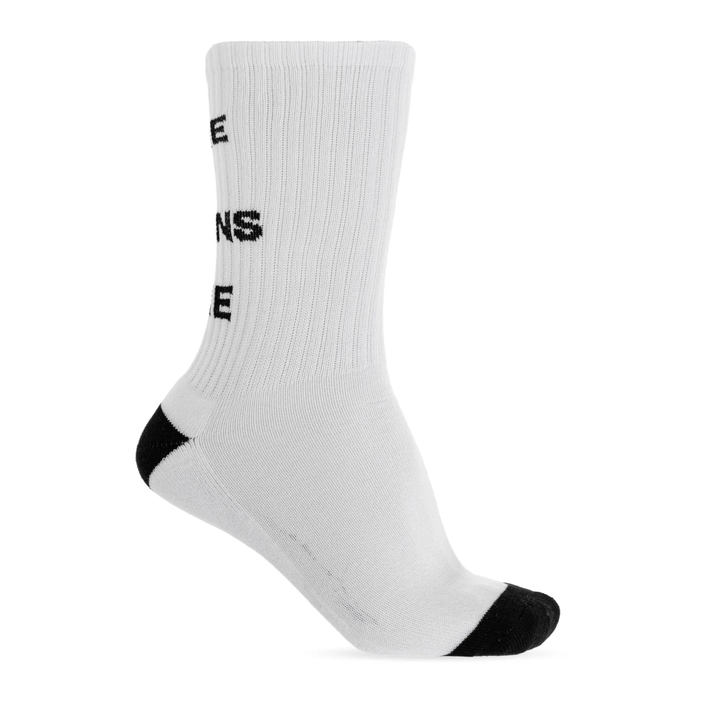 Comme des Garçons Sokken met logo White Heren