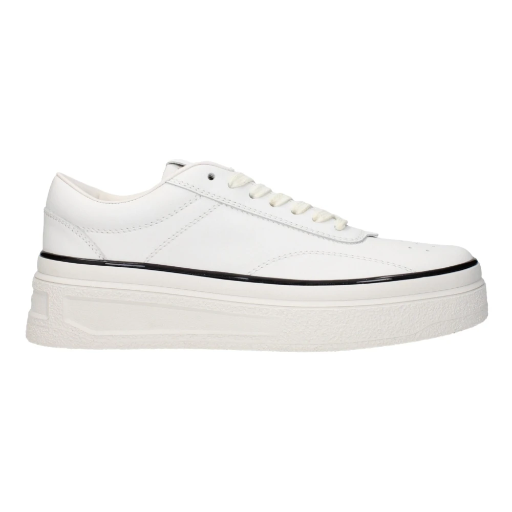 Jil Sander , Sneakers, Female, White, 7 Uk, Leather Platform Trainers