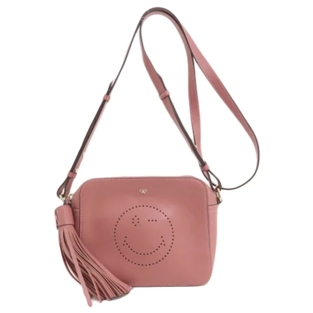 Anya Hindmarch Pre-owned Leather shoulder-bags Pink Dames