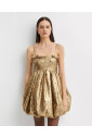 golden-mini-dress-with-bow-details