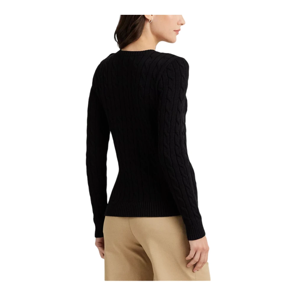 Ralph Lauren Ronde hals T-shirt Black Dames