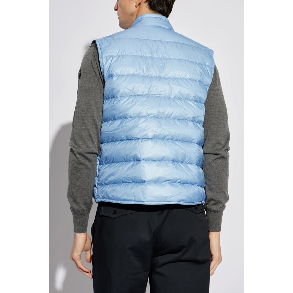 Moncler Donsvest met opstaande kraag Blue Heren