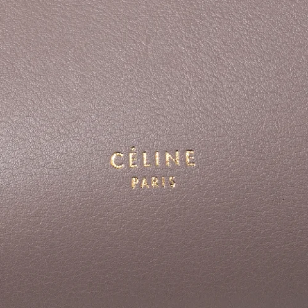 Celine Vintage Pre-owned Leather handbags Beige Dames