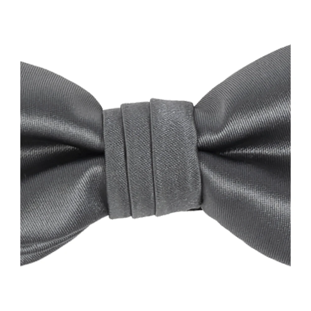 Salvatore Ferragamo Zijden Strikdas Gray Heren