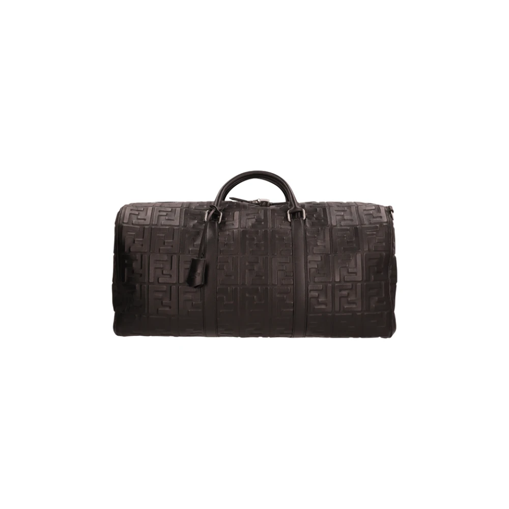 Fendi Hombre Negro - Bolso De Viaje Grabado - Bags - One Size