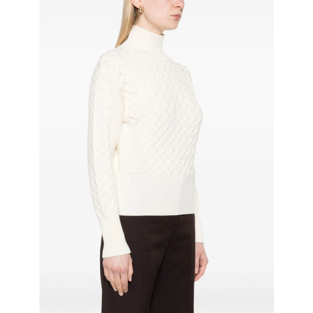 Herno Neutrale Gebreide Top Beige Dames